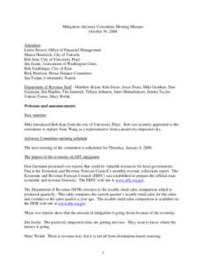 Microsoft Word - Mitigation Advisory Comm Mtg Minutes[removed]doc