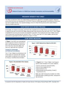 NCCCSIA Error Rate Information Product