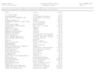 Roxanna Moritz Scott County Auditor Accounts Payable System ---- Newspaper Report ----