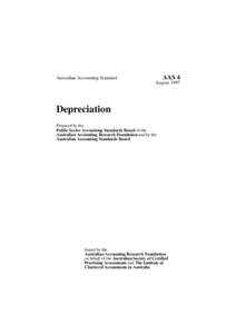 AAS 4  Australian Accounting Standard August 1997