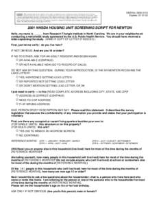 2001 NSDUH MRB Screening Application Specifications (External)