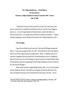 College Republicans / International Young Democrat Union / Year of birth missing / Scott G. Stewart / James F. Burke / Morton Blackwell / Louie B. Nunn / Democratic Party / Zach Howell / Political parties in the United States / Politics of the United States / Republican Party