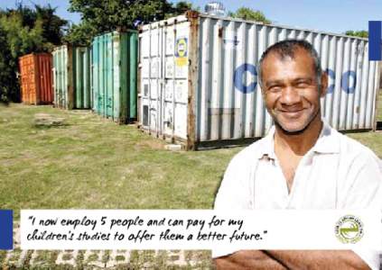 “I now employ 5 people and can pay for my children’s studies to offer them a better future.” Fair Trade Tourism - making a difference. Bernie Samuels - Spier Wine Farm In 2004, FTTSA-certified Spier Wine Farm bega