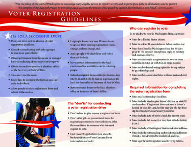 Voter registration / Absentee ballot / Voter suppression / Elections / Politics / Government