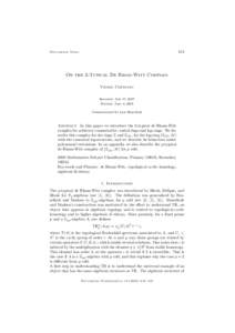 413  Documenta Math. On the 2-Typical De Rham-Witt Complex Viorel Costeanu