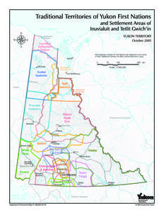 Provinces and territories of Canada / Beaufort Sea / Carcross/Tagish First Nation / Teslin Tlingit Council / Dawson City / Little Salmon/Carmacks First Nation / Tagish people / Kwanlin Dün First Nation / Aboriginal peoples in Canada / Yukon / Tlingit