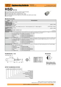 Engineering Bulletin  HSD ● ● ●