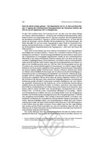 284  IVR-Informationen und Mitteilungen Nach 50 Jahren wieder gelesen – Die Hauptwerke von H.L.A. Hart und Hans Kelsen. 6. Tagung des Arbeitskreises Ideengeschichte der Deutschen Sektion der IVR, 22. bis 24. September 