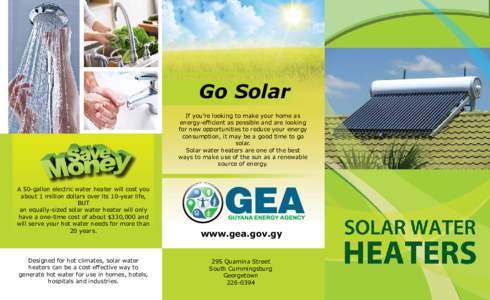 Go Solar If you’re looking to make your home as energy-efficient as possible and are looking for new opportunities to reduce your energy consumption, it may be a good time to go solar.