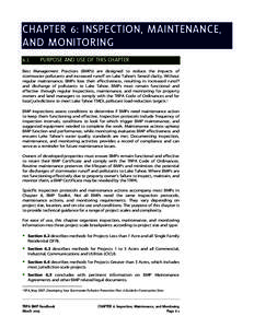 Chapter 6: BMP Maintenance and Monitoring