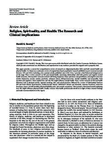 International Scholarly Research Network ISRN Psychiatry Volume 2012, Article ID[removed], 33 pages doi:[removed][removed]Review Article