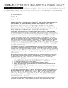 Real property law / Land law / Foreclosure / Real estate owned / Furman Center for Real Estate and Urban Policy / Subprime mortgage crisis / Flipping / National Community Stabilization Trust / Foreclosure investment / United States housing bubble / Real estate / Mortgage