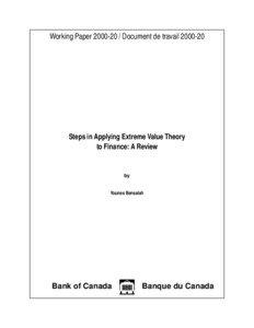 Steps in Applying Extreme Value Theory to Finance: A Review