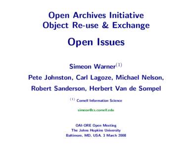 Information / RDF / Archival science / Digital libraries / Computer file formats / Resource Map / Open Archives Initiative Object Reuse and Exchange / RDF/XML / XML / Computing / Semantic Web / Web standards