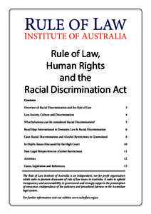 RULE OF LAW  INSTITUTE OF AUSTRALIA Rule of Law, Human Rights