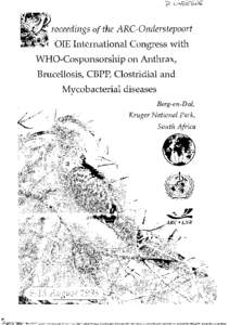 ? cld~~+Az  roceedings of the ARC-Onderstepoort OIE International Congress with WHO-Cosponsorship on Anthrax, Brucellosis, CBPP, Clostridial and