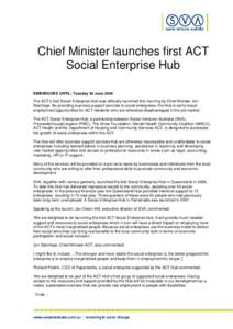 Cultural economics / WorkVentures / Social enterprise association / Social enterprise / Social economy / Social entrepreneurship