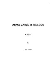 1.  MORE THAN A WOMAN A Novel