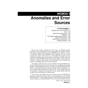 NICMOS 4  Anomalies and Error Sources In This Chapter... NICMOS Dark Current and Bias / 4-4