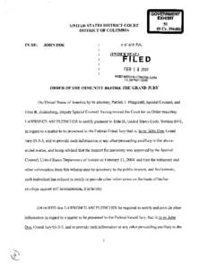 Year of birth missing / Immunity from prosecution / Ari Fleischer / Perjury / Jury / Fleischer / Plame affair grand jury investigation / Legal terms / Law / Peter Zeidenberg