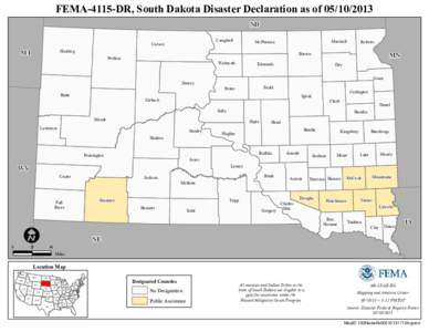 FEMA-4115-DR, South Dakota Disaster Declaration as of[removed]ND MT Campbell