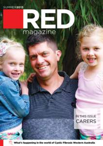 SUMMER2013  IN THIS ISSUE CARERS