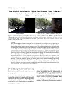 NVIDIA Technical Report NVRFast Global Illumination Approximations on Deep G-Buffers Michael Mara1