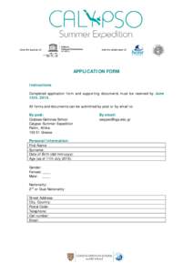 Microsoft Word - CALYPSO APPLICATION FORM.doc