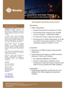 Microsoft Word - September 2014 Quarterly Report_14 October 2014