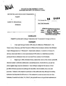 SEC Complaint: Barry R. Bekkedam