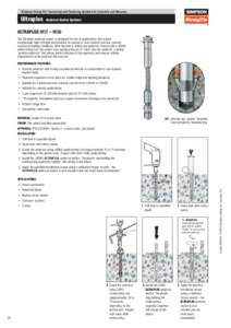 Simpson Strong-Tie ® Anchoring and Fastening Systems for Concrete and Masonry  Ultraplus  Undercut Anchor Systems ULTRAPLUS M12 – M36 The Ultraplus undercut anchor is designed for use in applications that require ex