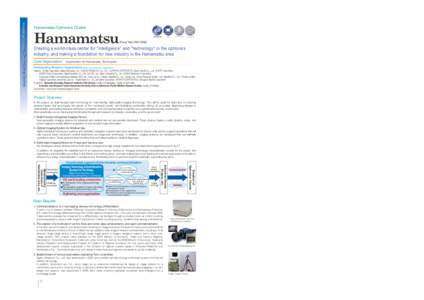 Hamamatsu Optronics Cluster  Hamamatsu Nagoya Nano-Technology Manufacturing Cluster