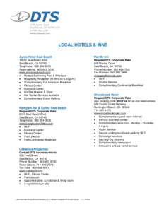 Microsoft Word - DTS Local Hotels
