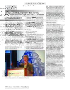 Eos, Vol. 95, No. 25, 24 June[removed]NEWS Interior Secretary Highlights Key Trends, Including Climate Change and Fiscal Constraint Hydraulic fracturing, a well completion