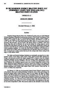 Earth / Clean Water Act / New Source Performance Standard / Best available technology / Dominion Resources / Effluent limitation / Water quality / Regulation of ship pollution in the United States / Concentrated Animal Feeding Operations / Environment / Water pollution / Pollution