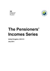 The Pensioners’ Incomes Series statistics - July 2014