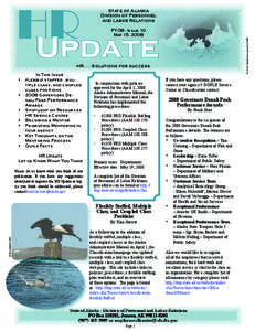 HR Update State of Alaska Division of Personnel and Labor Relations