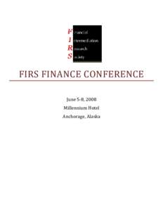        FIRS FINANCE CONFERENCE 