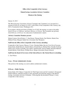 United States federal banking legislation / Finance / Economy of the United States / Financial services / Office of Thrift Supervision / Office of the Comptroller of the Currency / Community Reinvestment Act / Federal savings association / Savings and loan association / Bank regulation in the United States / Financial institutions / Financial regulation