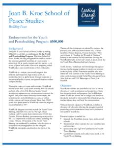 Microsoft Word - KSPS - White PaperEndowment for the Youth and Peacebuilding Program.docx