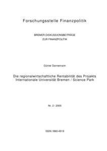 Microsoft Word - Bremer Diskussionsbeiträge zur Finanzpolitik - Nr. 2.doc