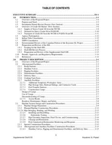 TABLE OF CONTENTS EXECUTIVE SUMMARY .................................................................................................................. ES[removed]INTRODUCTION................................................