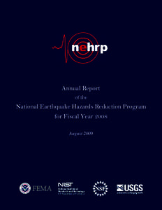 Annual Report of the National Earthquake Hazards Reduction Program for Fiscal Year 2008