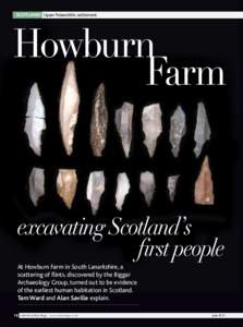 SCOTLAND Upper Palaeolithic settlement  Howburn Farm  excavating Scotland’s