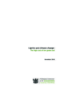 1  Lignite and climate change: The high cost of low grade coal  November 2010