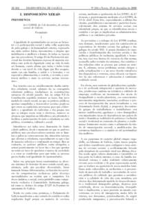 [removed]DIARIO OFICIAL DE GALICIA I. DISPOSICIÓNS XERAIS PRESIDENCIA