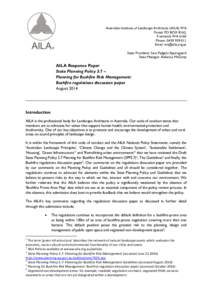 Australian Institute of Landscape Architects (AILA) WA Postal: PO BOX 8162, Fremantle WA 6160 Phone: [removed]Email: [removed] State President: Sara Padgett Kjaersgaard