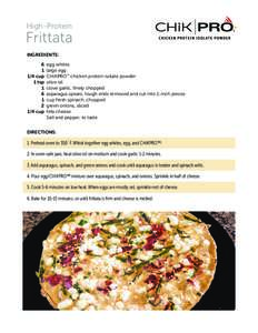 High-Protein  Frittata INGREDIENTS: 6 1