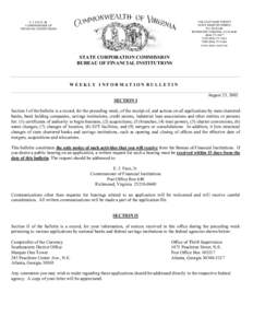 Tazewell County /  Virginia / Reston /  Virginia / National bank / Industrial loan company / Financial services / Geography of the United States / Office of Thrift Supervision / Virginia