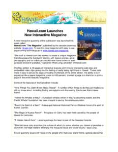 Microsoft Word - Hawaiicom Launches New Interactive Magazine.doc